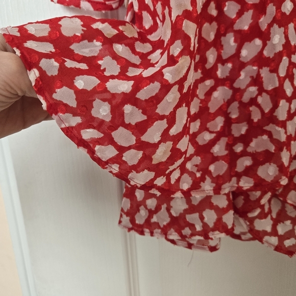 NWOT Free People Womens Ruffled Wrap Mini Dress size S - Picture 6 of 16